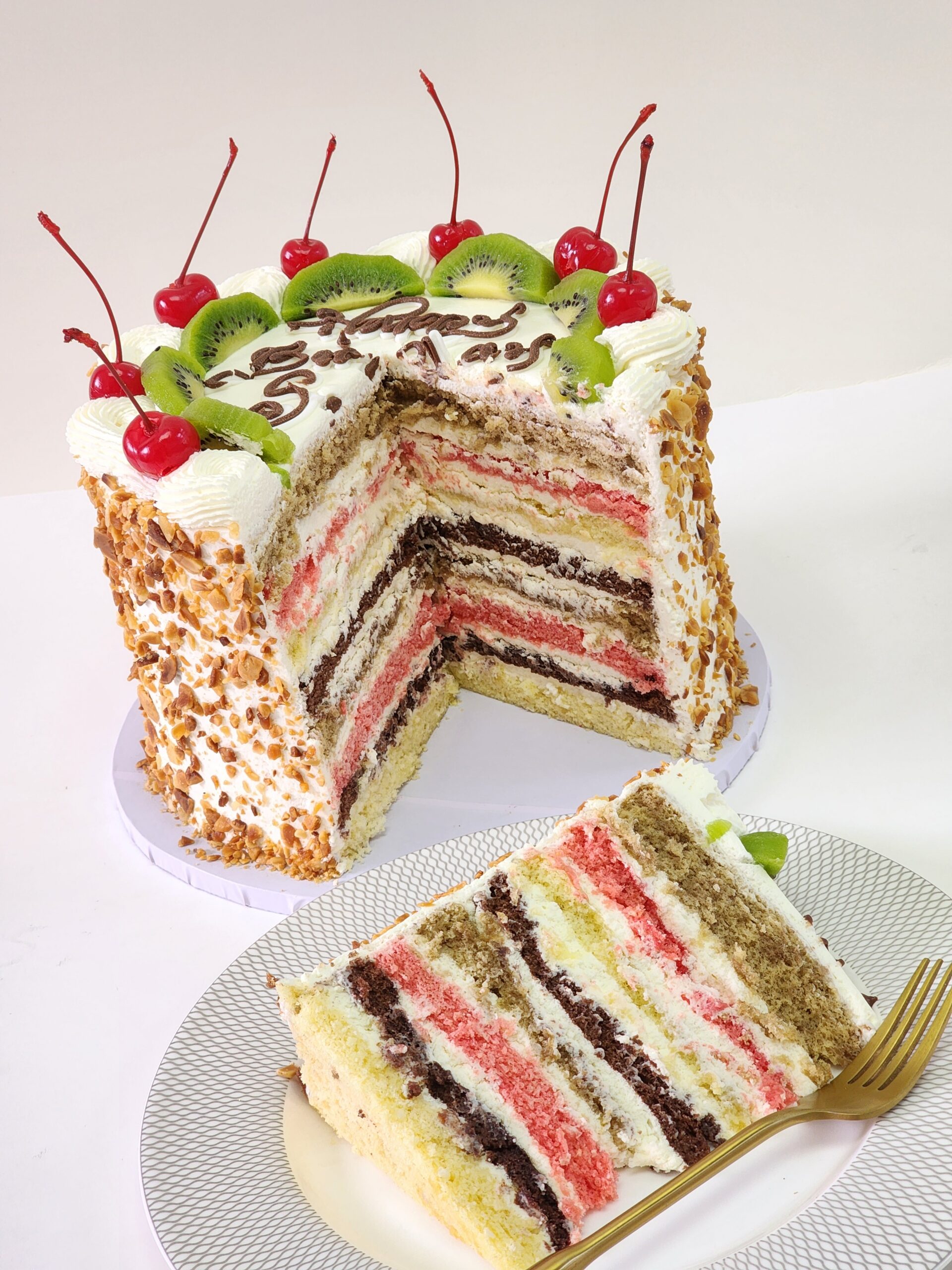 Neapolitan Layer Cake